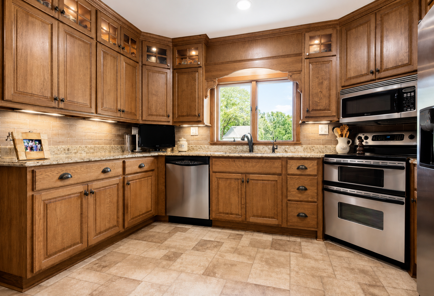 Bluffton Quartersawn Oak Kitchen Caley