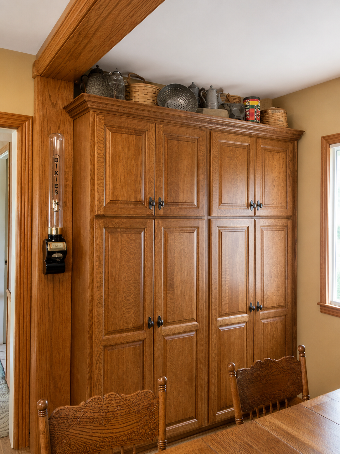 Bluffton Quartersawn Oak Kitchen Pantry Cabinets Caley