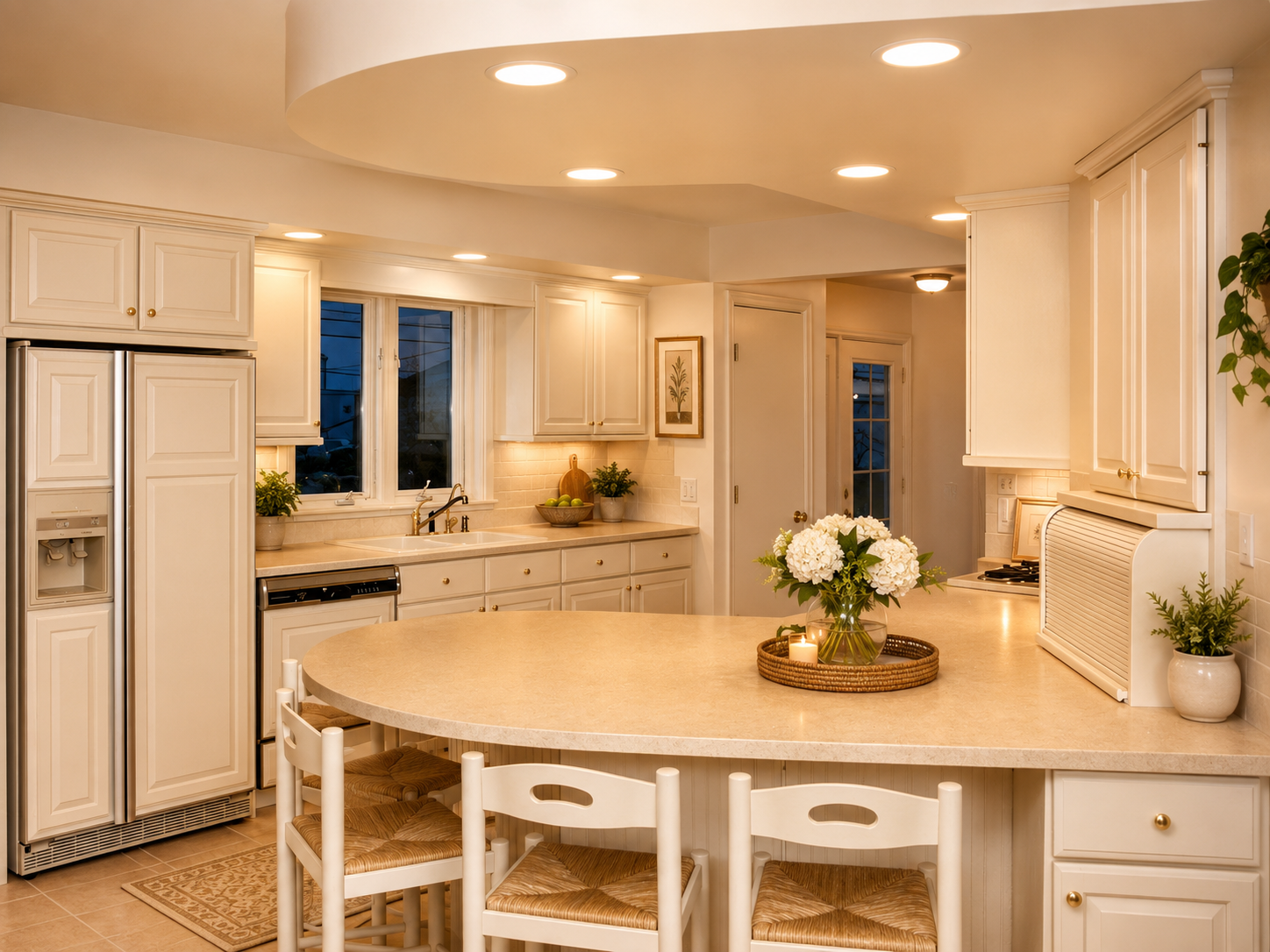 J Gerber White Kitchen Remodel Decatur IN