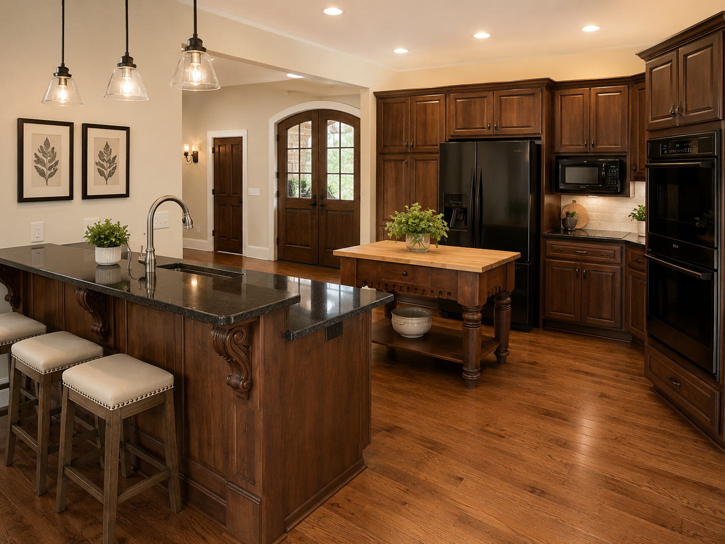 Schug Kitchen Remodel with raised bar