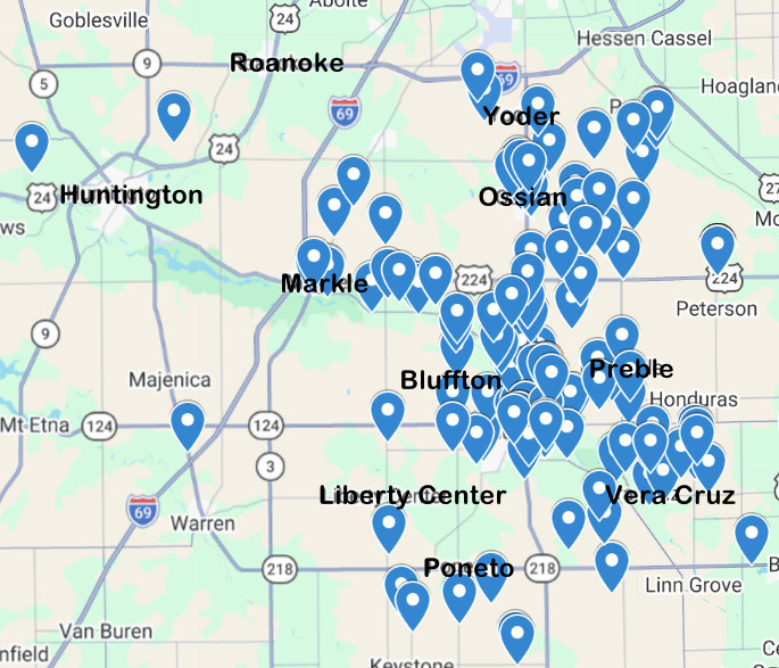 map locations